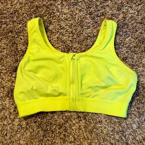 Neon Yellow Sports Bra
